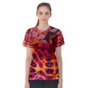 Fractal Black Texture Wallpaper Art Design Women s Sport Mesh T-Shirt View1
