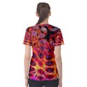 Fractal Black Texture Wallpaper Art Design Women s Sport Mesh T-Shirt View2