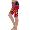 Fractal Black Texture Wallpaper Art Design Cropped Leggings  View2