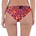 Fractal Black Texture Wallpaper Art Design Reversible Hipster Bikini Bottoms View2