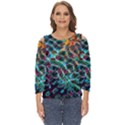 Fractal Abstract Waves Background Wallpaper Cut Out Wide Sleeve Top View1
