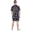 Book Collection In Brown Wooden Bookcases Books Bookshelf Library Men s Mesh T-Shirt and Shorts Set View2