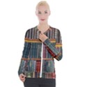 Books-library-bookshelf-bookshop Casual Zip Up Jacket View1