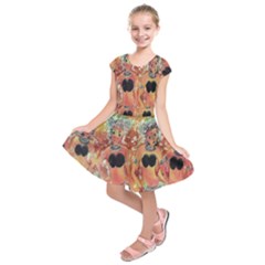 Indonesia-lukisan-picture Kids  Short Sleeve Dress