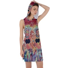 Indonesia-lukisan-picture Racer Back Hoodie Dress