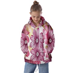 Print-roses Kids  Oversized Hoodie