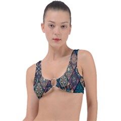 Flower Texture, Background, Colorful, Desenho, Ring Detail Bikini Top
