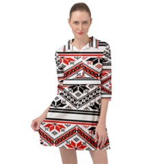 Bulgarian Mini Skater Shirt Dress