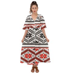 Bulgarian Kimono Sleeve Boho Dress
