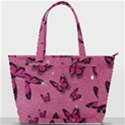 Pink Glitter Butterfly Back Pocket Shoulder Bag  View1