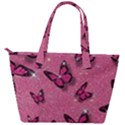 Pink Glitter Butterfly Back Pocket Shoulder Bag  View2