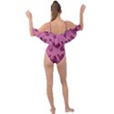 Pink Glitter Butterfly Drape Piece Swimsuit View2
