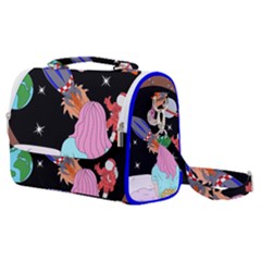 Girl Bed Space Planet Spaceship Satchel Shoulder Bag