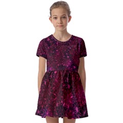 Retro-02 Kids  Short Sleeve Pinafore Style Dress