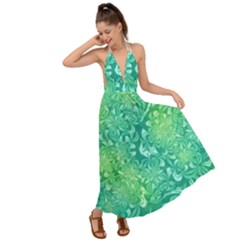 Retro-03 Backless Maxi Beach Dress