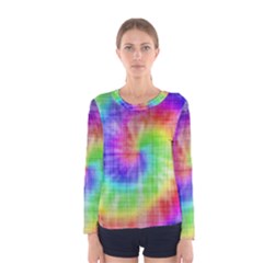 Watercolor-batik Women s Long Sleeve T-shirt