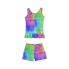 Watercolor-batik Kids  Boyleg Swimsuit