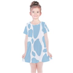 Cow Print, Aesthetic, Y, Blue, Baby Blue, Pattern, Simple Kids  Simple Cotton Dress