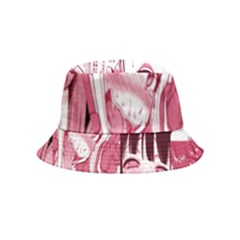 Ahegao Pink, Anime, Girl, Girlface, Girls, Pattern, White, Hd Inside Out Bucket Hat (kids)