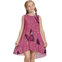 Butterfly, Girl, Pink, Wallpaper Kids  Frill Swing Dress