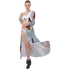 Aesthetic Butterfly , Butterflies, Nature, Maxi Chiffon Beach Wrap