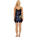 Art Design Graphic Neon Tree artwork V-Neck Satin Pajamas Set View4