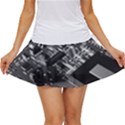 Black And Gray Circuit Board Computer Microchip Digital Art Women s Skort View1