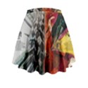 Left And Right Brain Illustration Splitting Abstract Anatomy Mini Flare Skirt View2
