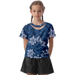 Pattern Flower Nature Kids  Front Cut T-shirt