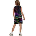 Particles Waves Line Multicoloured Kids  Basketball Mesh Set View4
