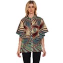 Fractal Strange Unknown Abstract Women s Batwing Button Up Shirt View1