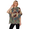 Fractal Strange Unknown Abstract Women s Batwing Button Up Shirt View2