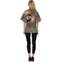 Fractal Strange Unknown Abstract Women s Batwing Button Up Shirt View4