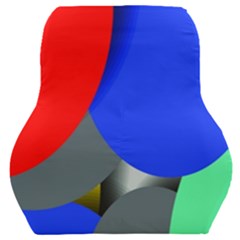 Abstract Circles, Art, Colorful, Colors, Desenho, Modern Car Seat Back Cushion 