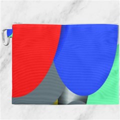 Abstract Circles, Art, Colorful, Colors, Desenho, Modern Canvas Cosmetic Bag (xxxl)