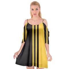 Abstract Design, Minimal, Abstract, Black, Desenho, Flat Cutout Spaghetti Strap Chiffon Dress