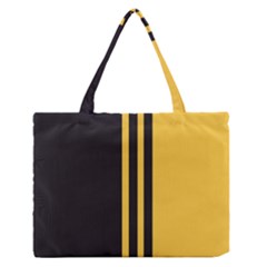 Abstract Design, Minimal, Abstract, Black, Desenho, Flat Zipper Medium Tote Bag by nateshop