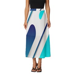 Abstract, Desenho, Flat, Google, Material Classic Midi Chiffon Skirt