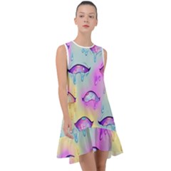 Ahegao, Anime, Pink Frill Swing Dress