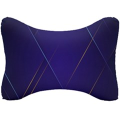 Blue Abstraction Background, Material Design, Paper Seat Head Rest Cushion