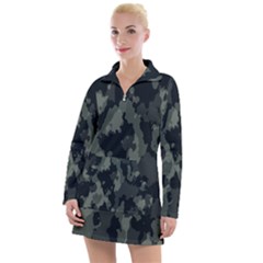 Comouflage,army Women s Long Sleeve Casual Dress