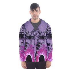 Fingerprint Astro, Amoled, Astronaut, Black, Dark, Oled Men s Hooded Windbreaker