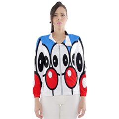 Doraemon Face, Anime, Blue, Cute, Japan Women s Windbreaker