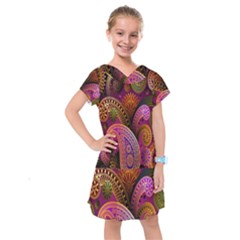 Paisley Pattern, Abstract Colorful, Texture Background, Hd Kids  Drop Waist Dress
