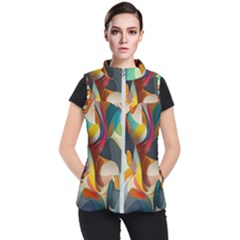 Pattern Calorful Women s Puffer Vest