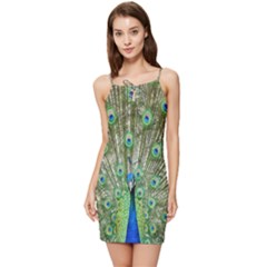 Peacock,army 1 Summer Tie Front Dress