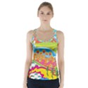 Vintage 1960s Psychedelic Racer Back Sports Top View1