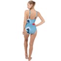 Minimalism Great Wave Off Kanagawa High Neck One Piece Swimsuit View2