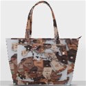 3d Vintage World Map Back Pocket Shoulder Bag  View1