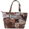 3d Vintage World Map Back Pocket Shoulder Bag  View2